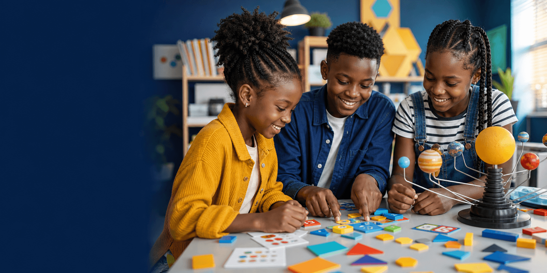Children enjoying TutorFULL learning activities